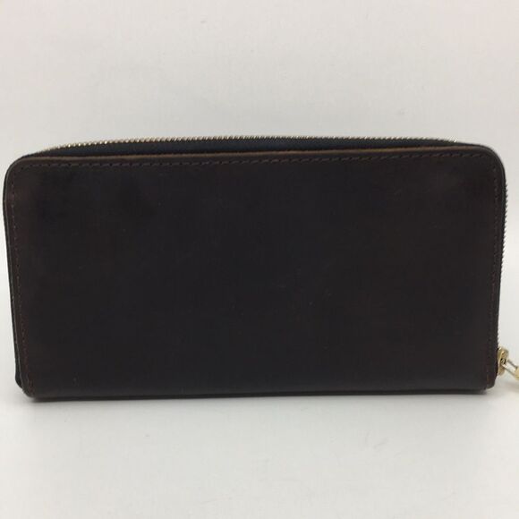 Portland Leather Goods Grizzly Zip Around Accordion Long Wallet - Picture 3 of 17